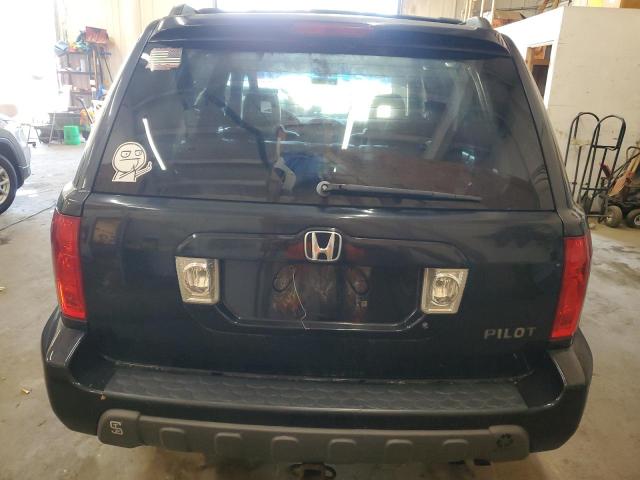 2HKYF18775H562805 - 2005 HONDA PILOT EXL BLACK photo 6