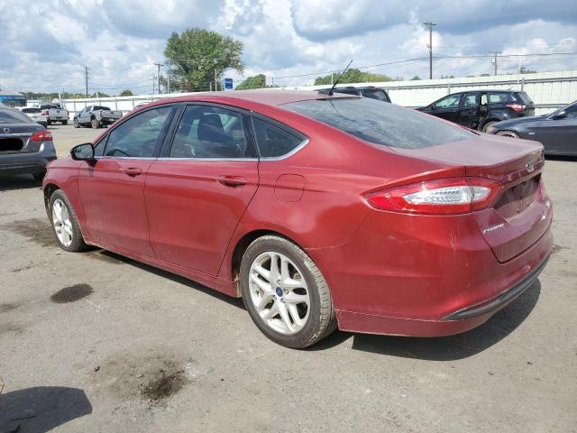 3FA6P0H77GR340799 - 2016 FORD FUSION SE RED photo 2