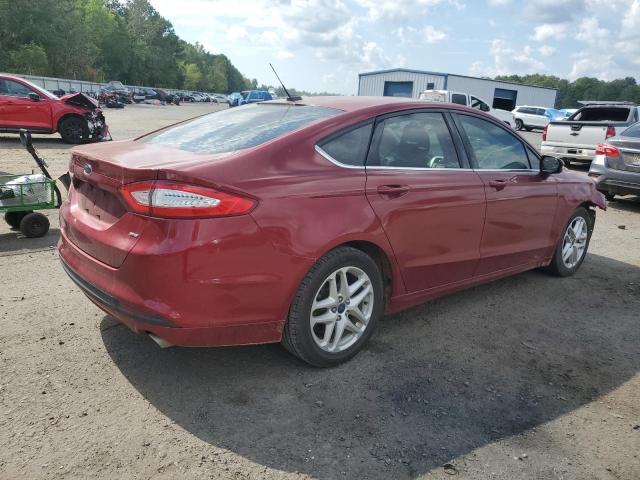 3FA6P0H77GR340799 - 2016 FORD FUSION SE RED photo 3