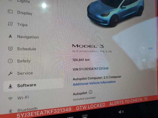 5YJ3E1EA7KF321348 - 2019 TESLA MODEL 3 Սև լուսանկար 9