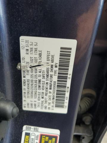 JHLRM4H70CC006908 - 2012 HONDA CR-V EXL Mavi fotoğraf 13