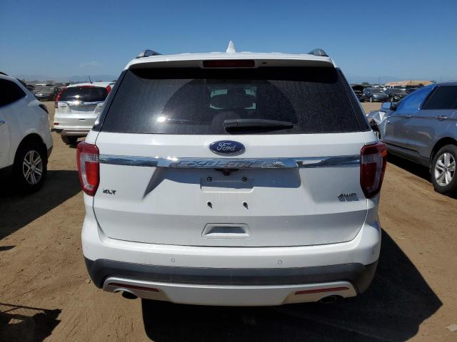 1FM5K8D82HGA22627 - 2017 FORD EXPLORER XLT WHITE photo 6