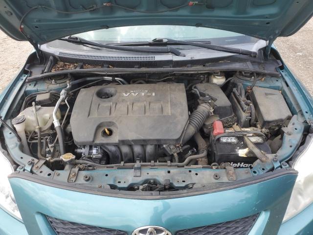 2T1BU40E39C177323 - 2009 TOYOTA COROLLA BASE GREEN photo 11