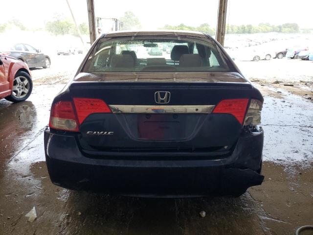 2HGFA16669H513305 - 2009 HONDA CIVIC LX-S BLUE photo 6