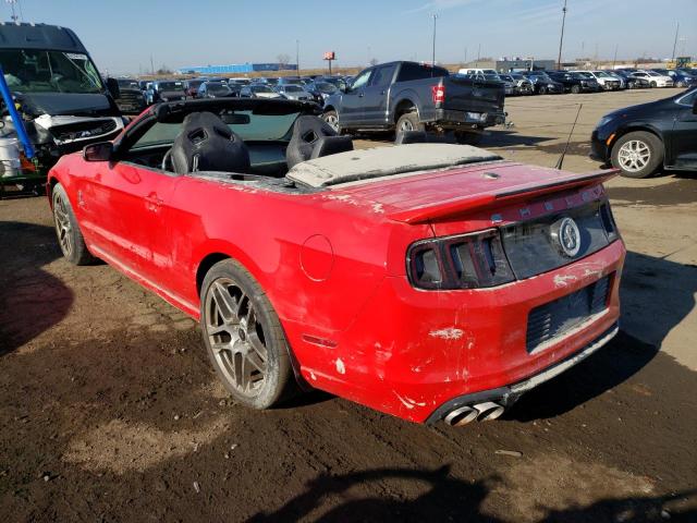 1ZVBP8KZ0D5266512 - 2013 FORD MUSTANG SHELBY GT500 RED photo 2