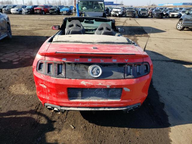 1ZVBP8KZ0D5266512 - 2013 FORD MUSTANG SHELBY GT500 RED photo 6