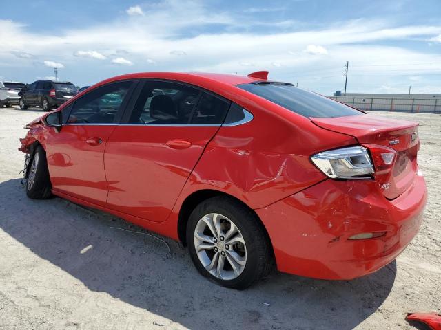 1G1BE5SM0K7114946 - 2019 CHEVROLET CRUZE LT წითელი ფოტო 2