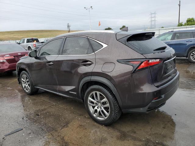 JTJBJRBZ5F2023791 - 2015 LEXUS NX 300H BROWN photo 2