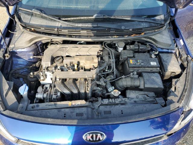 3KPA24AD5LE307439 - 2020 KIA RIO LX BLUE photo 11