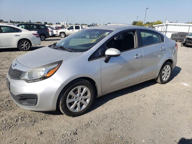 KNADM4A30D6256371 - 2013 KIA RIO LX SILVER photo 1