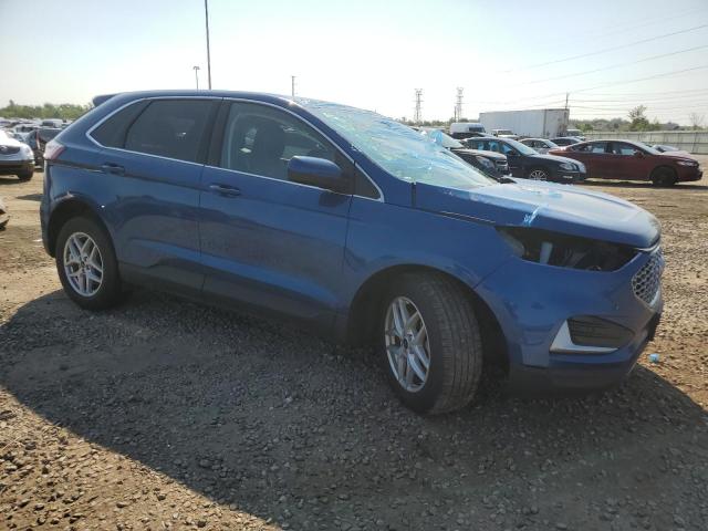 2FMPK4J95RBA71117 - 2024 FORD EDGE SEL BLUE photo 4
