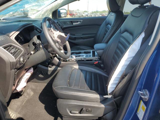 2FMPK4J95RBA71117 - 2024 FORD EDGE SEL BLUE photo 7