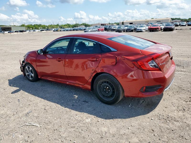 2HGFC2F67KH562339 - 2019 HONDA CIVIC LX RED photo 2