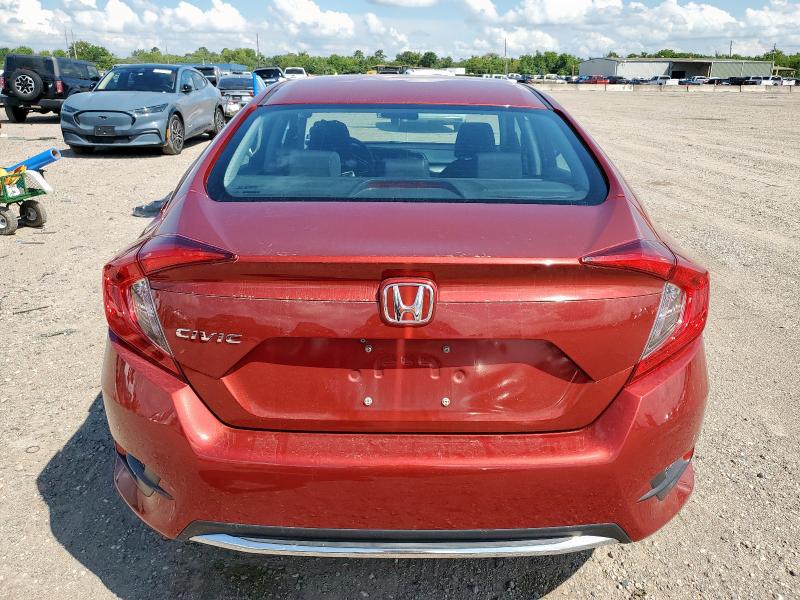 2HGFC2F67KH562339 - 2019 HONDA CIVIC LX RED photo 6