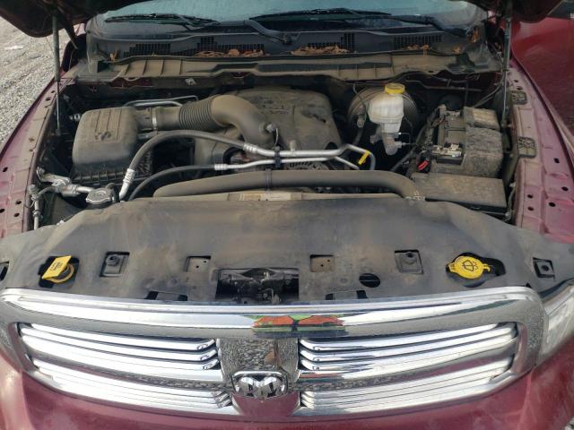 1C6RR6TT5KS722214 - 2019 RAM 1500 CLASSIC SLT Բորդո լուսանկար 11