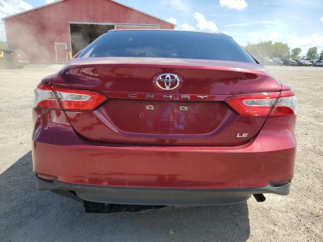 4T1B11HK2JU503598 - 2018 TOYOTA CAMRY L RED photo 6