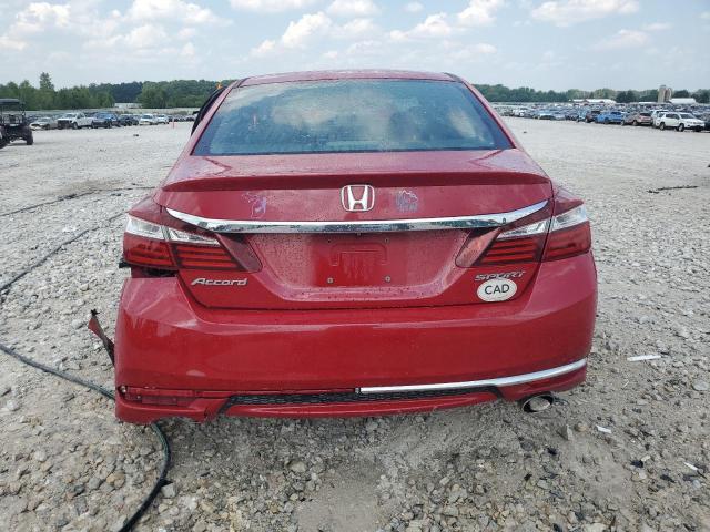 1HGCR2E59GA148432 - 2016 HONDA ACCORD SPORT Kırmızı fotoğraf 6