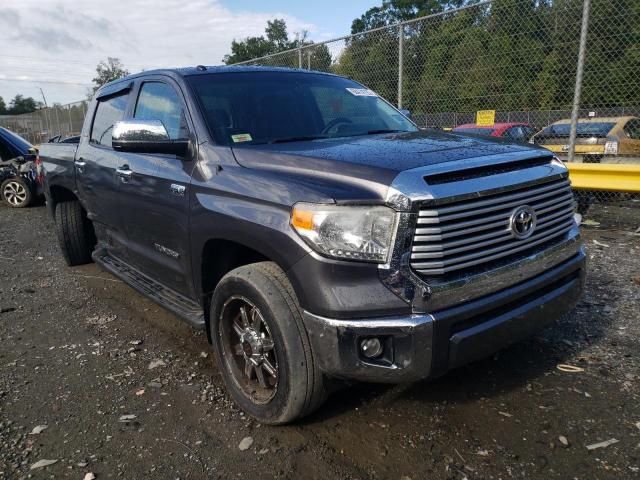 5TFHY5F11FX449034 - 2015 TOYOTA TUNDRA CREWMAX LIMITED GRAY photo 4