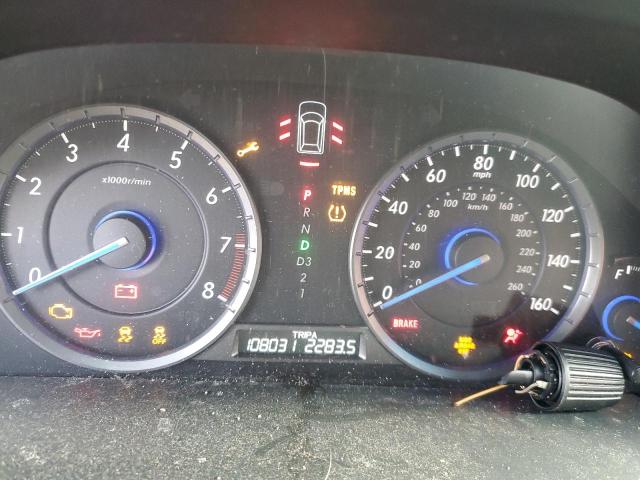 5J6TF2H51CL008029 - 2012 HONDA CROSSTOUR EXL ვერცხლისფერი ფოტო 9