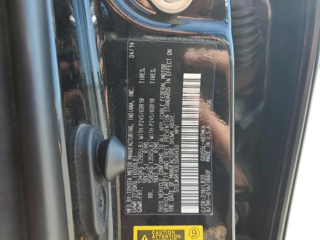 5TDJKRFH3ES040450 - 2014 TOYOTA HIGHLANDER XLE 黑色 照片 13