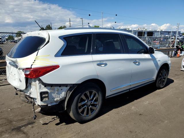 5N1CL0MM0EC511582 - 2014 INFINITI QX60 HYBRID WHITE photo 3