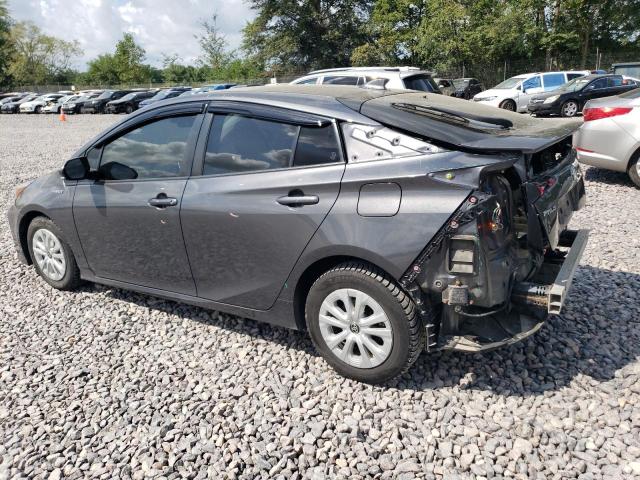 JTDKARFU8K3080735 - 2019 TOYOTA PRIUS ნაცრისფერი ფოტო 2