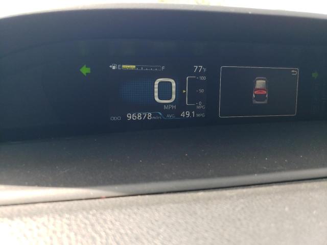 JTDKARFU8K3080735 - 2019 TOYOTA PRIUS ნაცრისფერი ფოტო 9