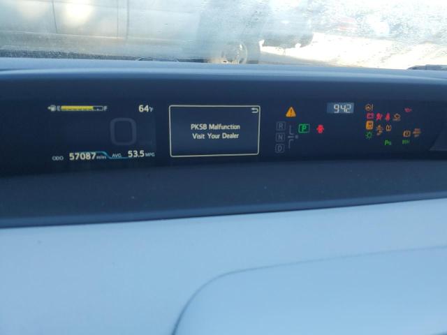 JTDKARFU1K3078468 - 2019 TOYOTA PRIUS 青绿色 照片 9