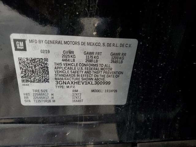 3GNAXHEV1KL300999 - 2019 CHEVROLET EQUINOX LS BLACK photo 13