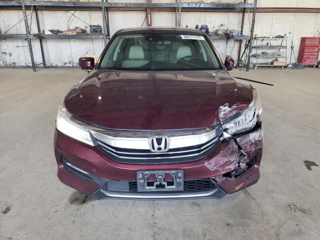 1HGCR3F90GA010253 - 2016 HONDA ACCORD TOURING BURGUNDY photo 5