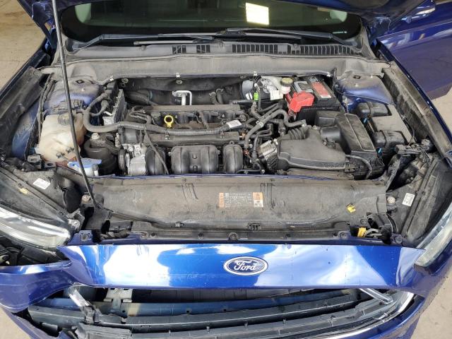 3FA6P0H75GR393856 - 2016 FORD FUSION SE BLUE photo 11