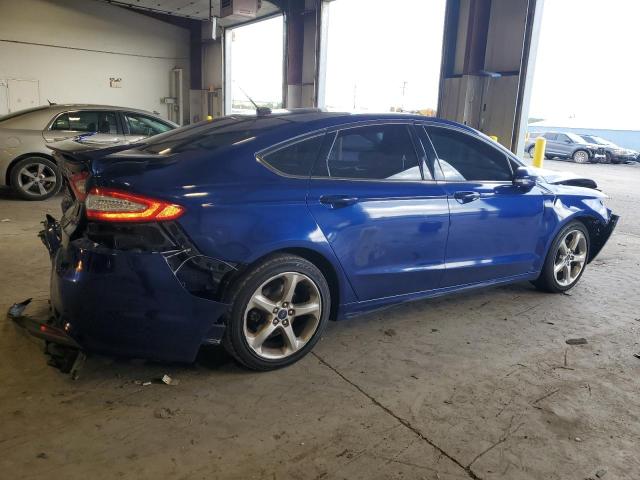 3FA6P0H75GR393856 - 2016 FORD FUSION SE BLUE photo 3