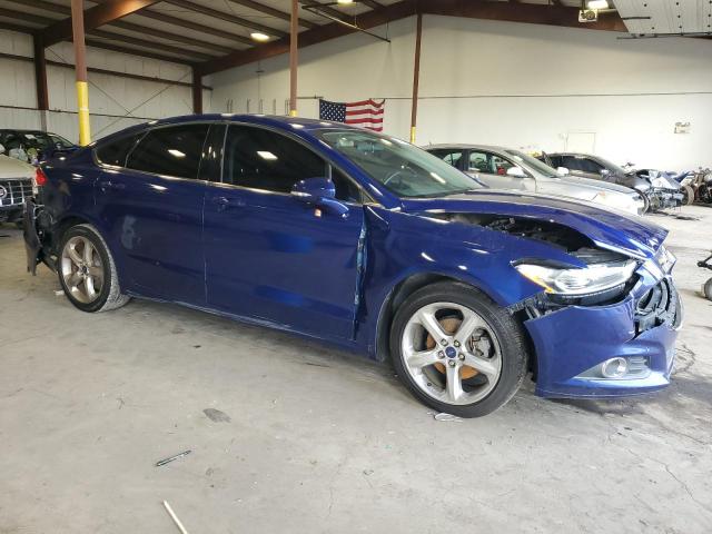 3FA6P0H75GR393856 - 2016 FORD FUSION SE BLUE photo 4