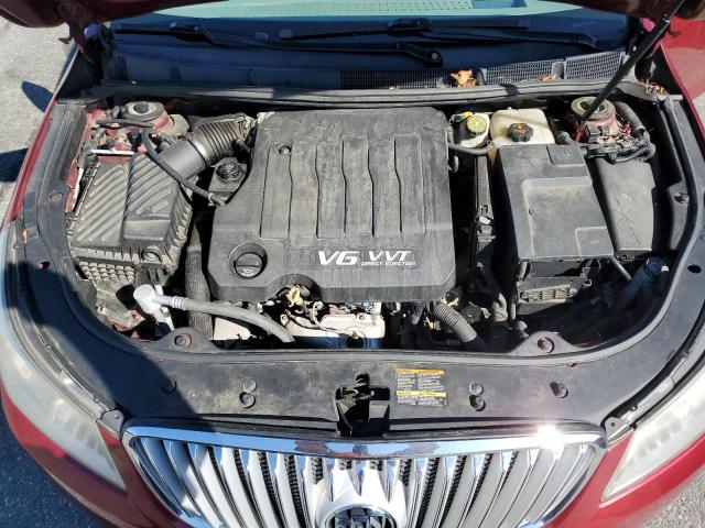 1G4GE5GV0AF175972 - 2010 BUICK LACROSSE CXS RED photo 11