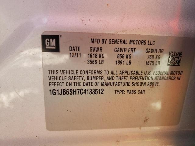 1G1JB6SH7C4133512 - 2012 CHEVROLET SONIC LS SILVER photo 12