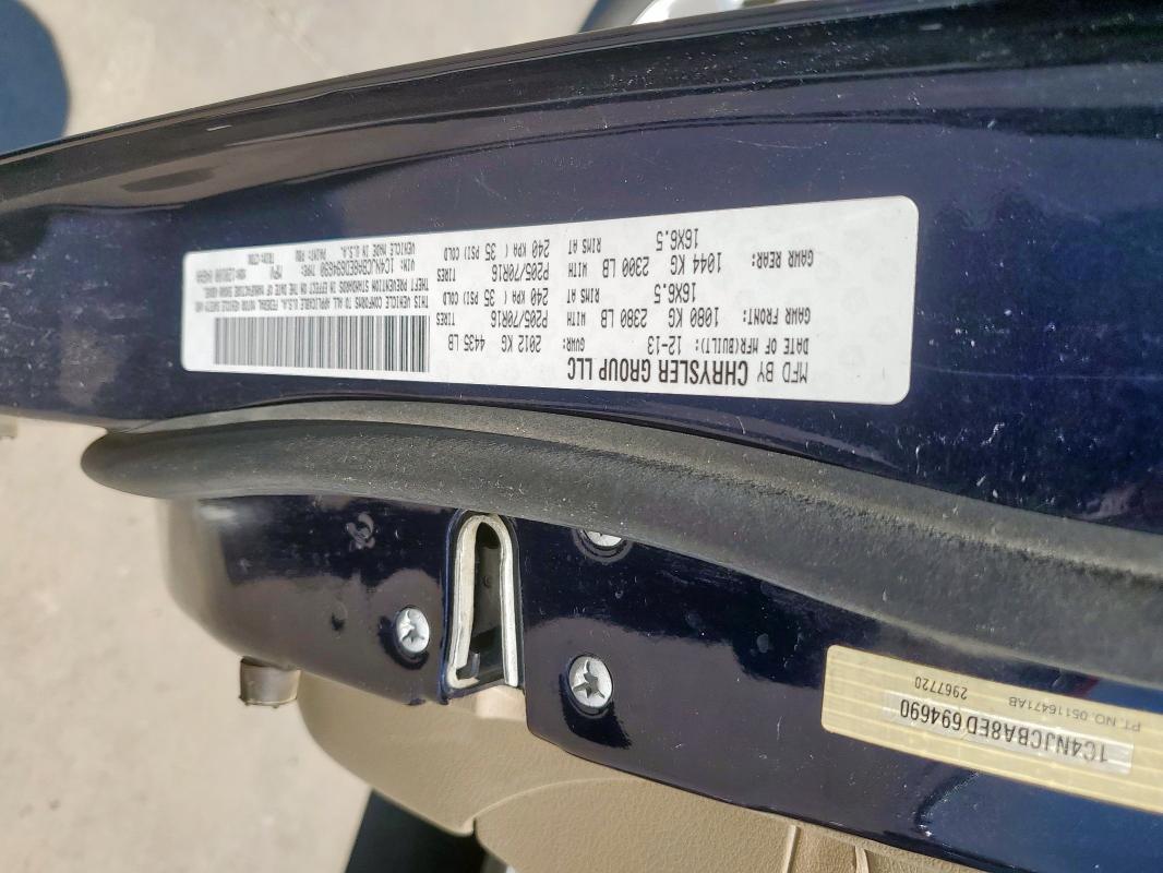 1C4NJCBA8ED694690 - 2014 JEEP COMPASS SPORT ლურჯი ფოტო 13