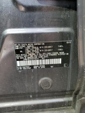 JTMBFREV1FD175214 - 2015 TOYOTA RAV4 LE 灰色 照片 12