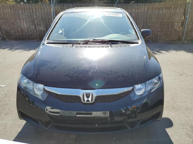 2HGFA16849H356035 - 2009 HONDA CIVIC EX BLACK photo 5