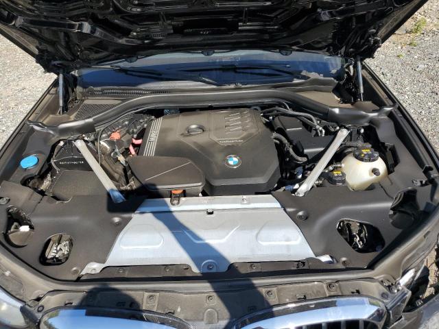 5UXTY5C07M9H51176 - 2021 BMW X3 XDRIVE30I BLACK photo 12