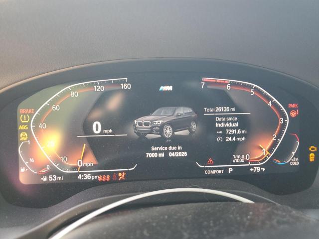 5UXTY5C07M9H51176 - 2021 BMW X3 XDRIVE30I BLACK photo 9