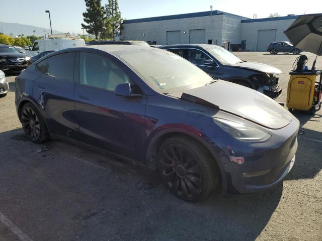 7SAYGDEF1NF530251 - 2022 TESLA MODEL Y BLUE photo 4