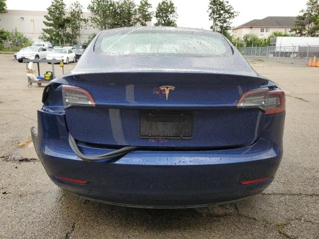 5YJ3E1EA4NF369166 - 2022 TESLA MODEL 3 BLUE photo 6