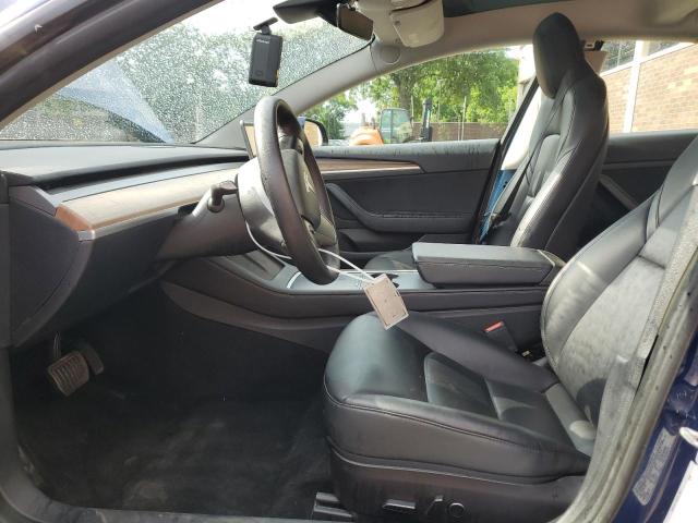 5YJ3E1EA4NF369166 - 2022 TESLA MODEL 3 BLUE photo 7