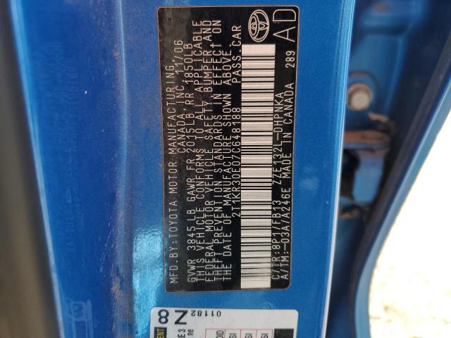 2T1KR30E07C648188 - 2007 TOYOTA COROLLA MA XR BLUE photo 12