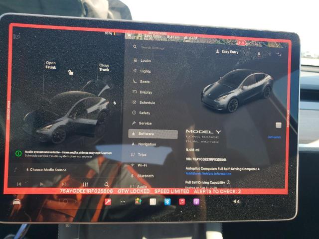 7SAYGDEE1RF025808 - 2024 TESLA MODEL Y Сірий фото 9