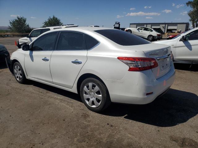 3N1AB7AP7DL703609 - 2013 NISSAN SENTRA S WHITE photo 2