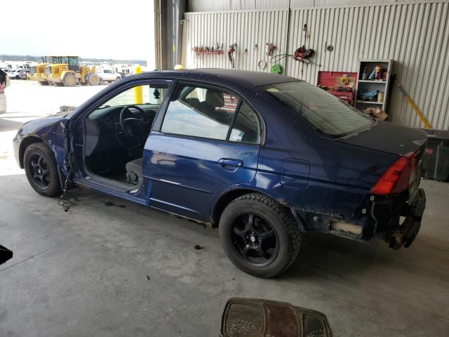 2HGES25852H604864 - 2002 HONDA CIVIC EX BLUE photo 2