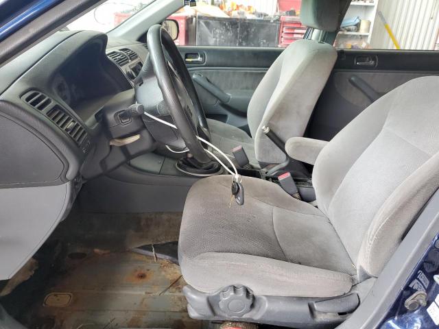 2HGES25852H604864 - 2002 HONDA CIVIC EX BLUE photo 7