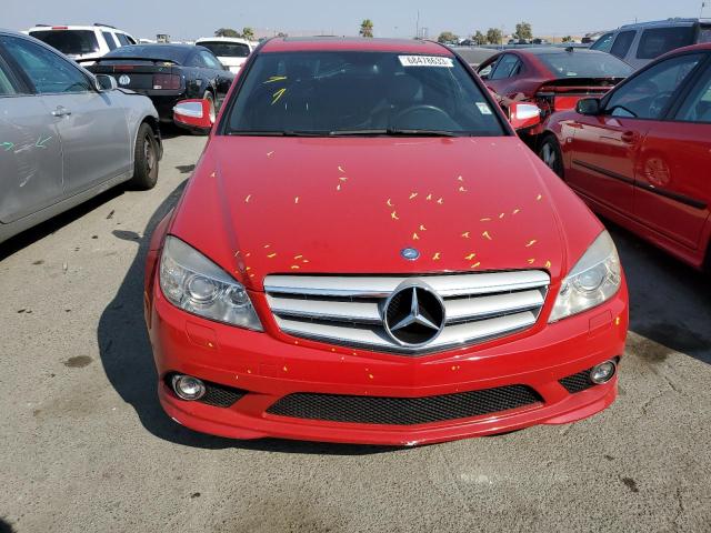 WDDGF56X18F155444 - 2008 MERCEDES-BENZ C 350 RED photo 5