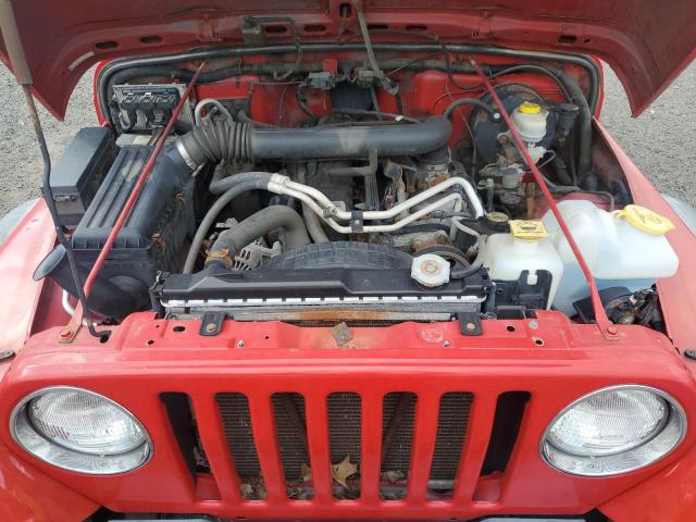 1J4FA39S84P763579 - 2004 JEEP WRANGLER X 红色 照片 11